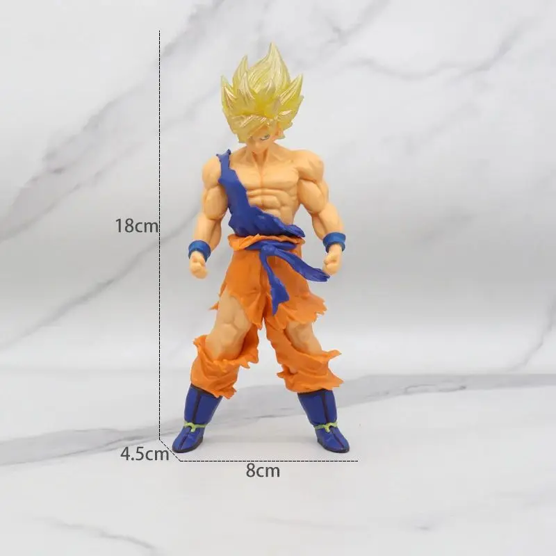 18 cm syn Goku figurka Super Saiyan Anime Dragon Ball Goku DBZ zabawki figurki akcji Model prezenty kolekcjonerskie figurki dla dzieci