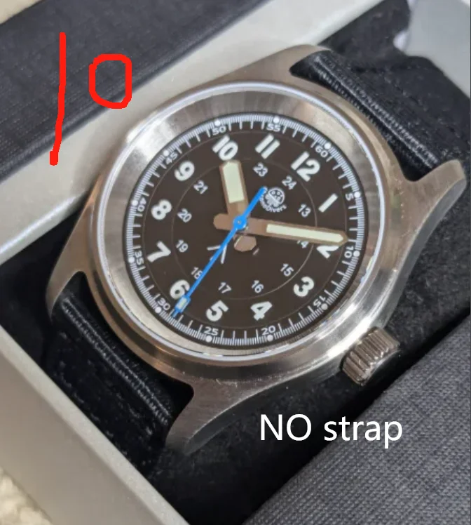 10PCS custom watches No strap print logo NH35 movement