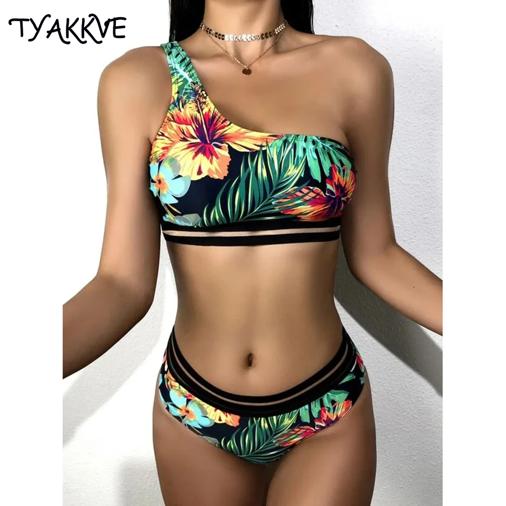 

2024 New Swimwear Push Up Sexy High Waist Bikinis Women Swimsuit Female Bikini Set Floral Print Bathing Suit Summer Biquini