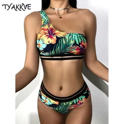 2024 New Swimwear Push Up Sexy High Waist Bikinis Women Swimsuit Female Bikini Set Floral Print Bathing Suit Summer Biquini