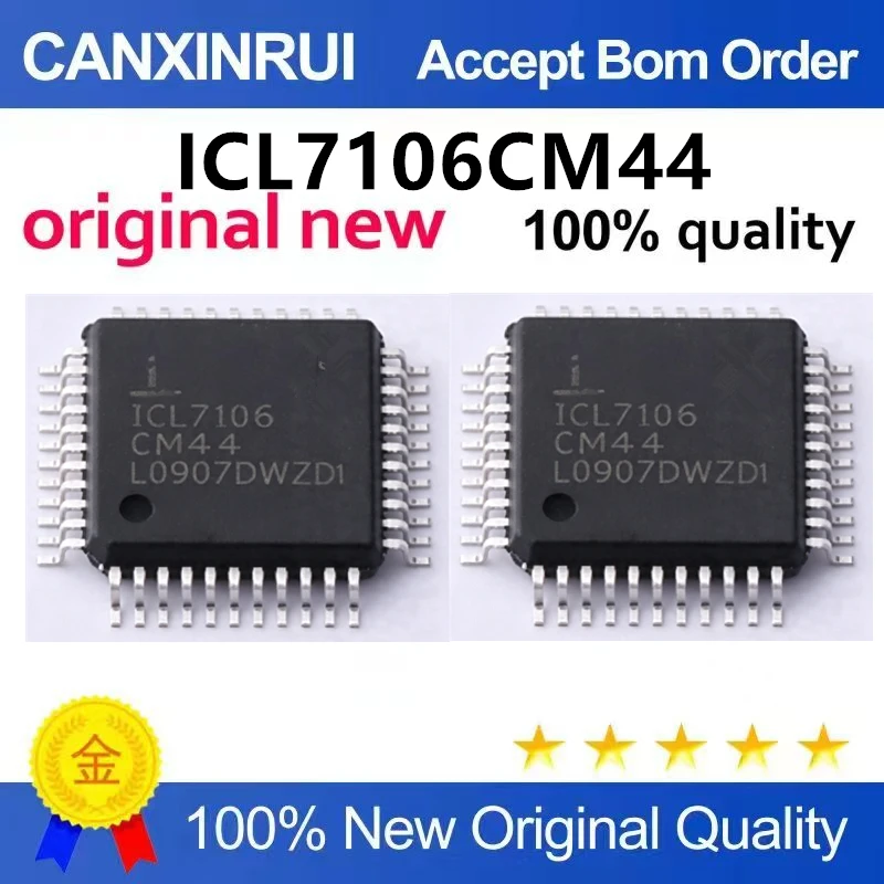 （5pcs-10pcs）Brand new original ICL7106CM44 QFP44 commonly used LED driver display driver IC