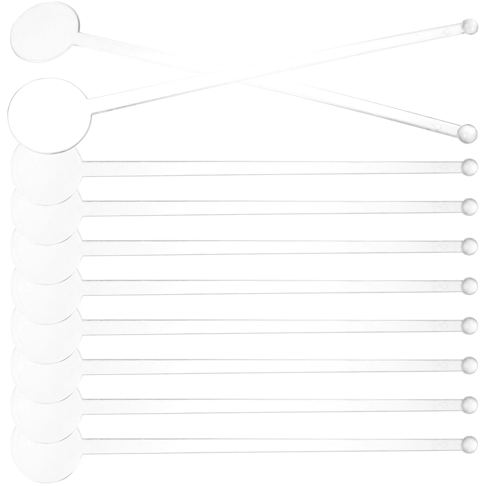 

80 Pcs Beverage Stirring Sticks Reusable Coffee Stirrer Blender Iced Tea Milk Plastic Bar Tools Mixing Rod Juice Whiskey Cocoa
