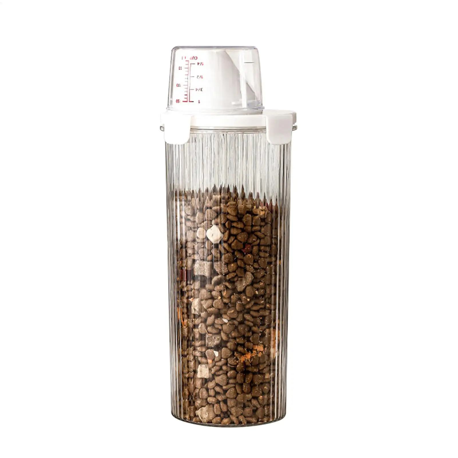Pet Food Storage Containers Clear Animal Food Storage Containers Treat Dispenser With Pour Spout Measuring Cup Organizer Holder