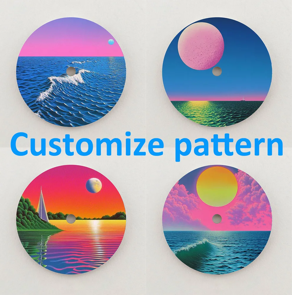 NH35 Dial Ocean Adventure Dial 28.5mm Dial NH36 Dial Colour Dial Custom LOGO Dial Fit NH35/NH36 Movement Watch Parts Replacement
