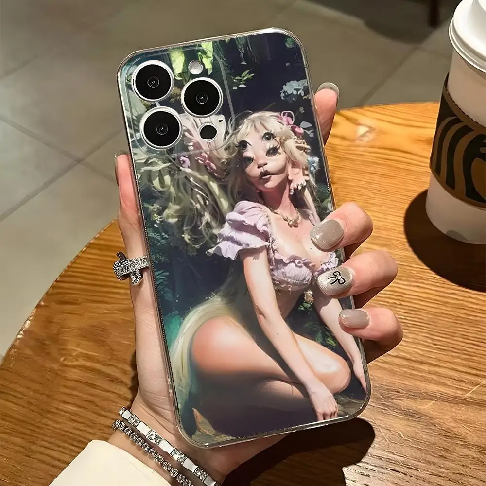 Piosenkarka Melanie Martinez Etui na telefon do Iphone 15 Pro Max 14 16 Plus 11 12 Mini 13 Pro 7 8 X XR XS SE Przezroczysta tylna obudowa