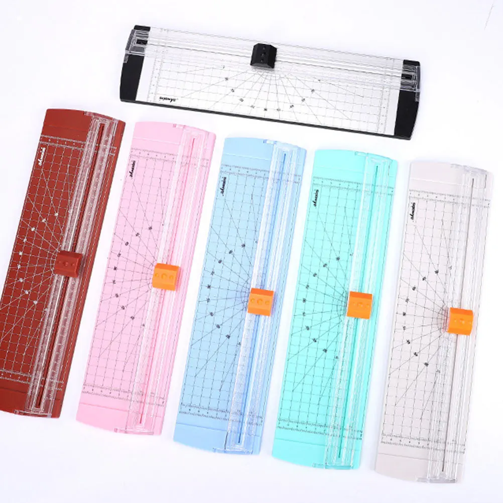 3 قطع من قطع الورق الصغيرة المتينة، أداة تشذيب شريط شفاف للطلاب والفنانين، صور سكرابوكينغ باللون البرتقالي