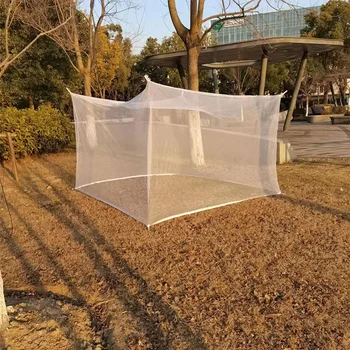 야외 캠핑 휴대용 모기장, 방충 모기장, 사각형 상단, 간단한 설치 필요 없음