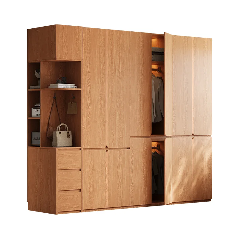 

Original Wardrobes Bedroom Thickened Segmented Wardrobes One-door Without Hand-in-hand Home Furniture Шкафы Для Одежды ZY40YG