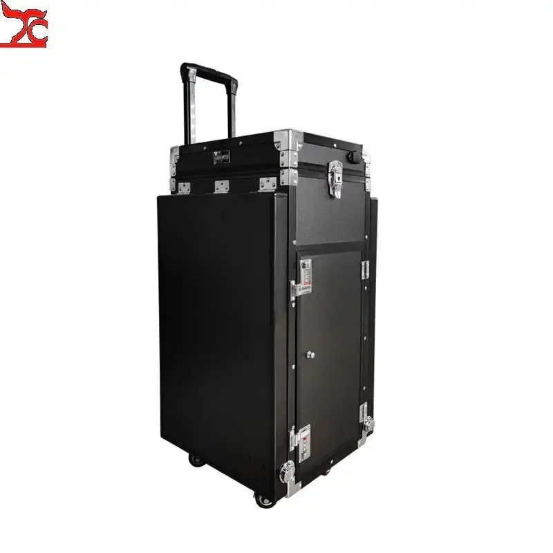 Large Capacity Jewelry Exhibitor Specific Luggage Travel Trolley Case with Wheels Rings Earrings Necklaces Storage Holder