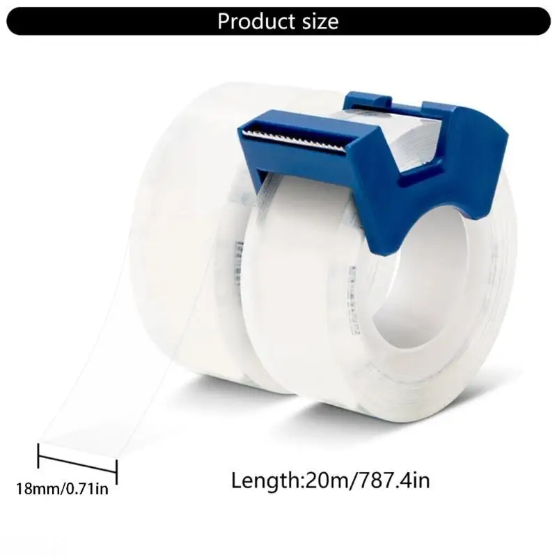 D08B Double Roll Heavy Gauge See Through Tape With Precise Cutter For Professional Use Classroom Household Applications
