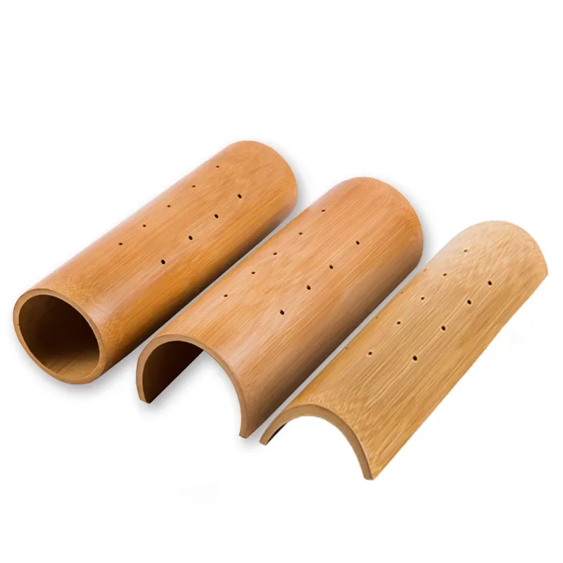 Natural Bamboo Neck Pillow Hollow Bamboo Sleeping Pillow Cooling Hard Pillow for Back Sleepers Home Bedroom Rest Support