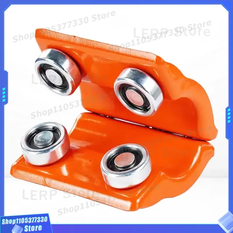 Heavy Duty Round Tube Pulley Wheel for Sliding Goods Transport Durable Bearing Roller on Metal Pipe Industrial Conveyor
