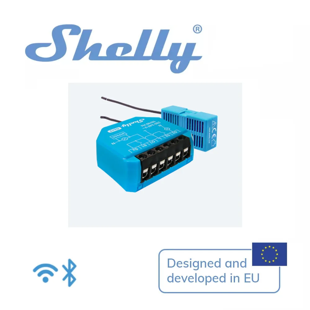 Shelly 2L Gen3 Zigbee Smart Switch for Home Use Dry Contact Wifi Connectivity Lights Garage Doors Bluetooth No Neutral Wire view 2