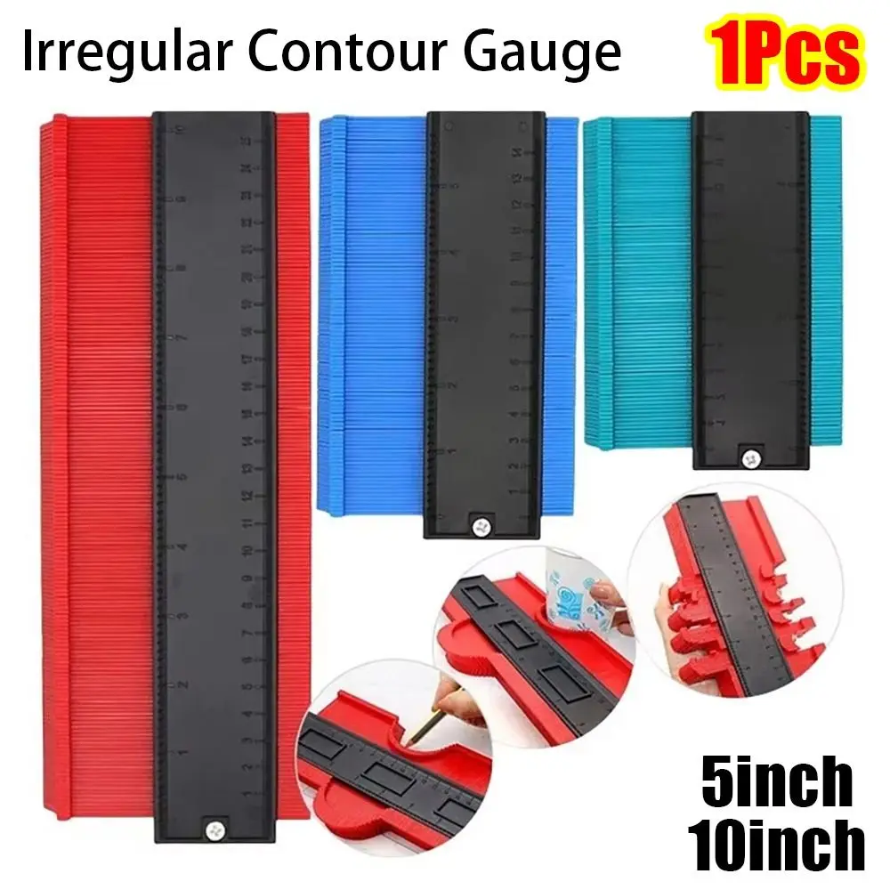 1Pcs Ruler Cutting Irregular Contour Gauge Template Construction Woodworking Measuring Instrument Contour Duplicator