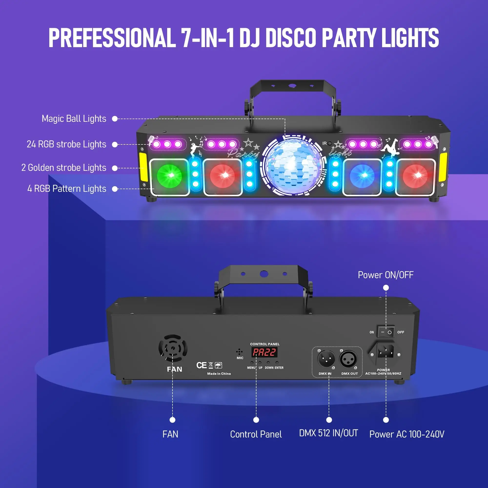 Рисунок 2 - 7IN1 DJ Лазерные фонари RGB Лазерный
