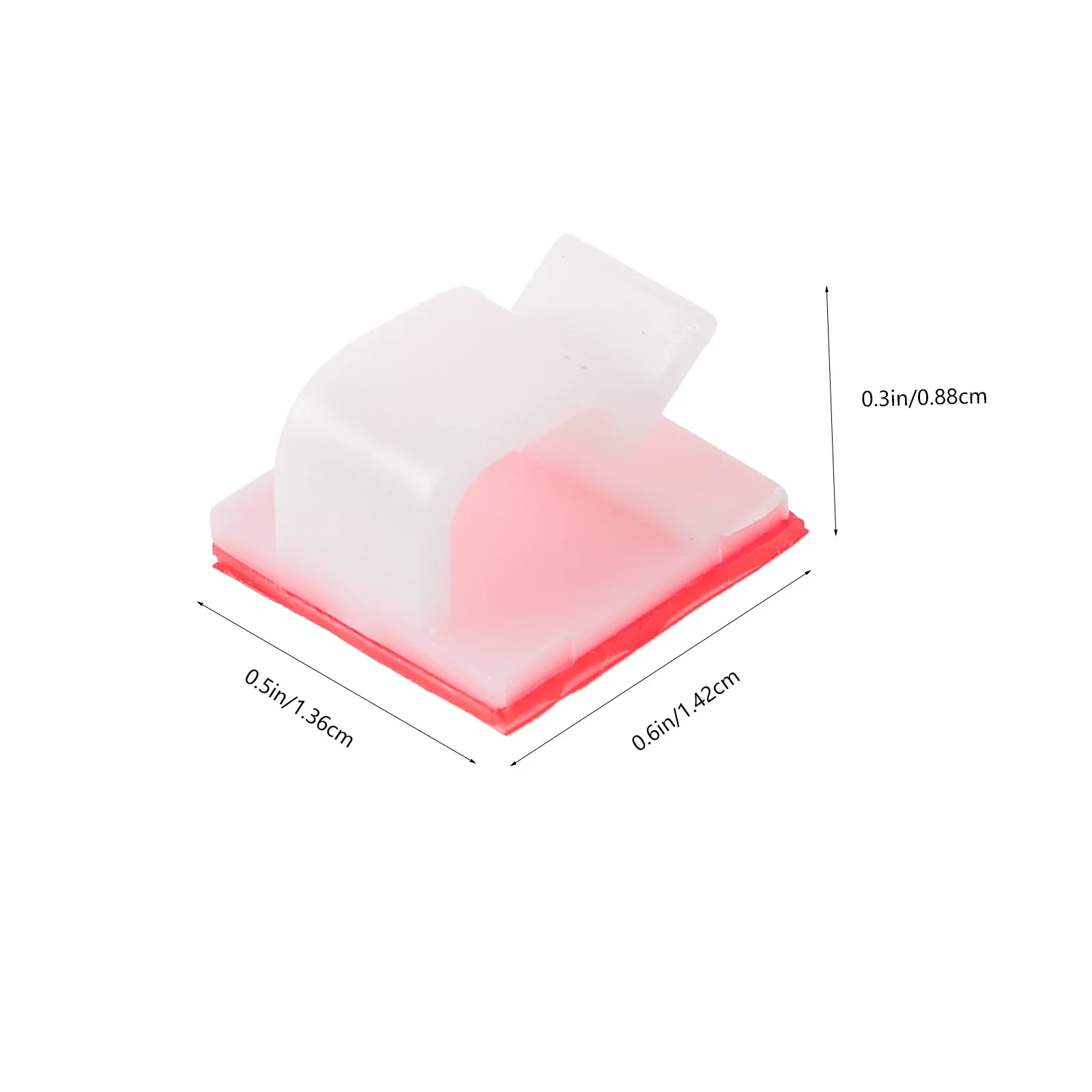 100pcs Cable Clips Adhesive Cord Management Clamps Wire Fixing Holder For Car Dash Cam Desktop Organizer Wall Mount Durable