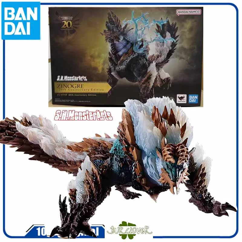 

Bandai Original SHM Anime Figure MONSTER HUNTER ZINOGRE 20th Anniversary Edition Action Figure Toys For Boys /Girls