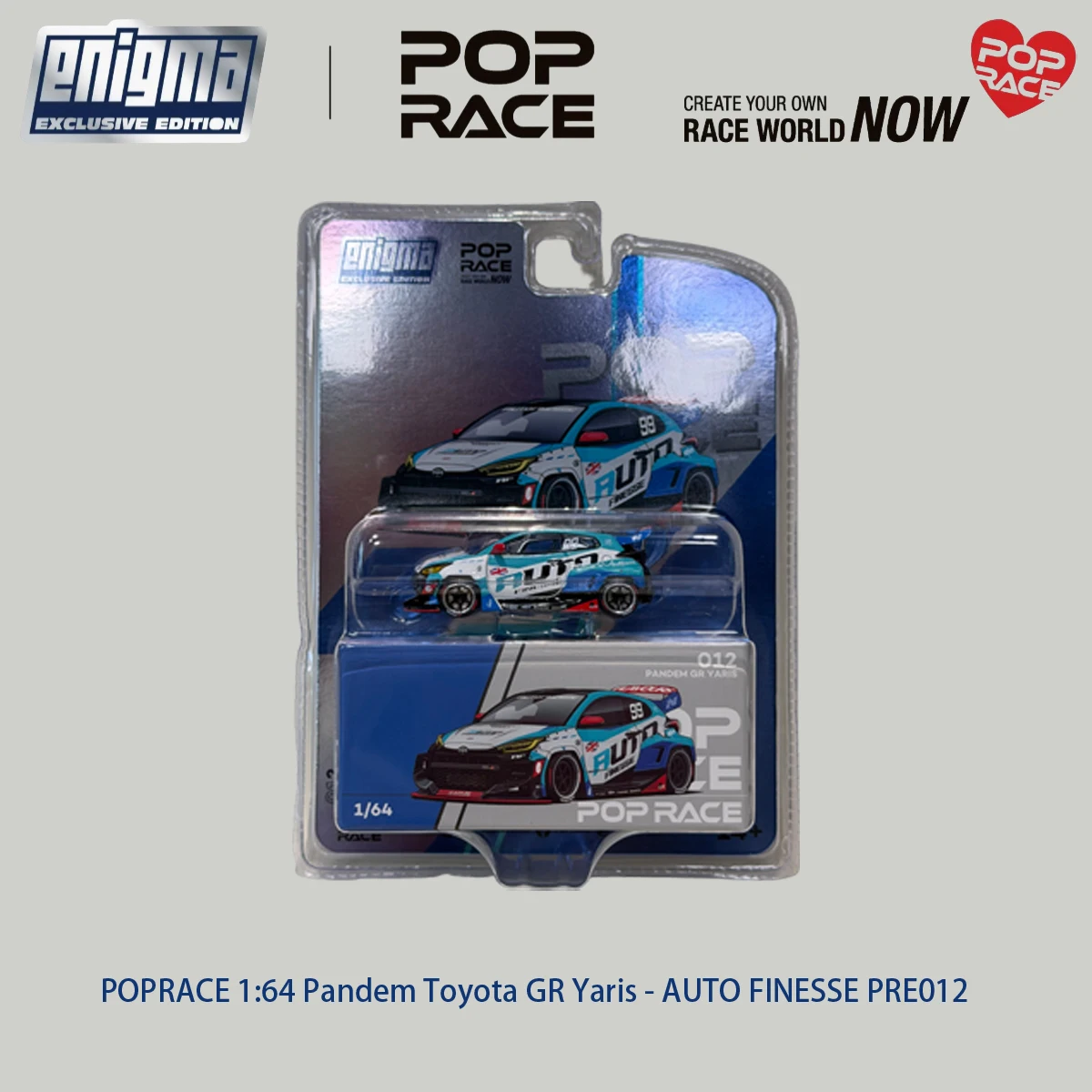 POP RACE 1:64 Blister Pack Set JDM R32 R33 Yaris EG6 RX-8 RWB997 Diecast Model Car Collection PRE009 PRE012 PRE015 PRE018 PRE019