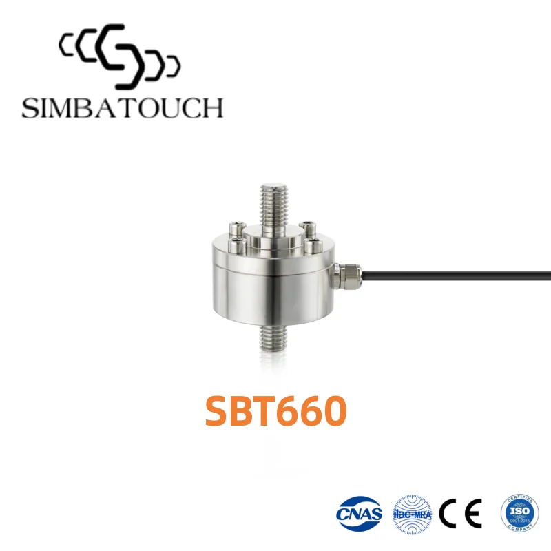 Miniature Capsule Tension & Compression Load Cell Stainless Steel  High Precision Force Sensor