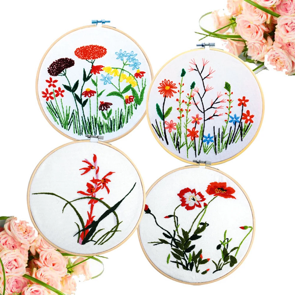

12Pcs Bamboo Circle Embroidery Hoop 15cm Frame DIY Cross Stitch Craft Needlework Quilting Decoration Embroidery Hoop