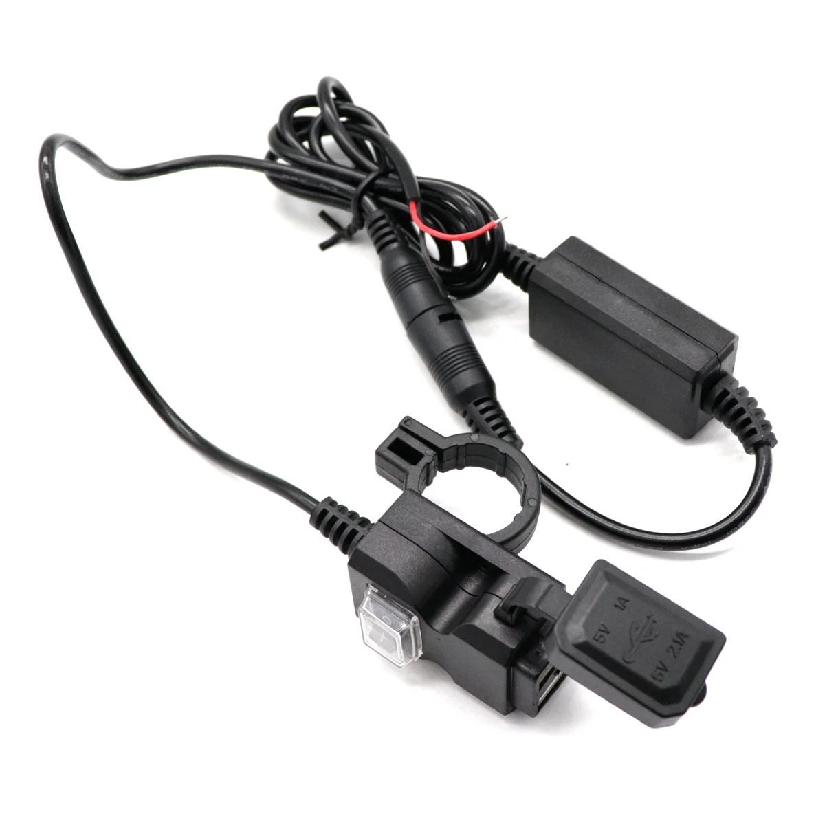 

USB Motorcycle Dual Ports 3.1a Waterproof Power Socket Adapter Handlebar Rear Mirror High Temp Resistant Easy Install