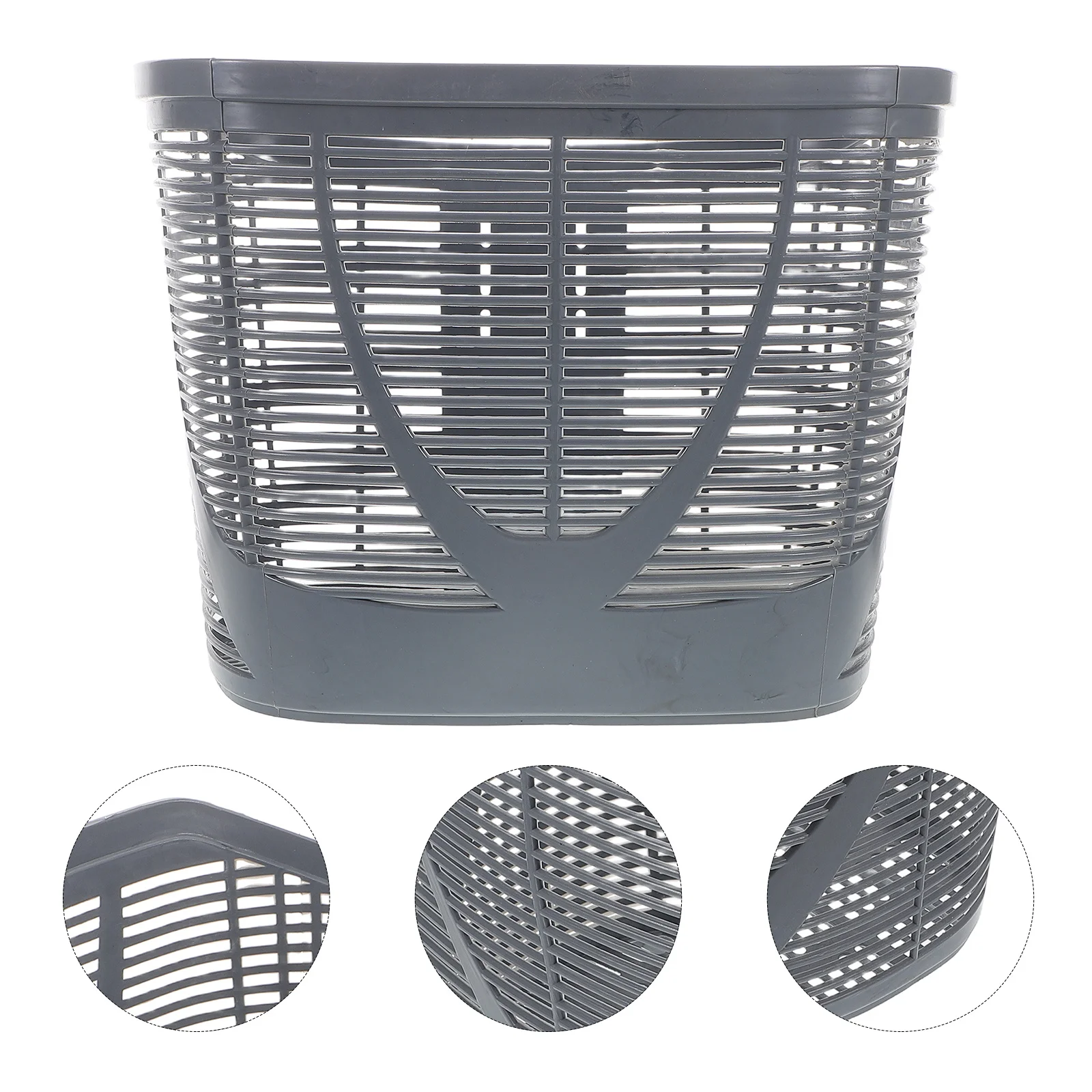 

Plastic Detachable Front Bicycle Basket Handlebar Bike Basket Carrying Vegetables Fruit Sundries Convenient Bicycle Accessories