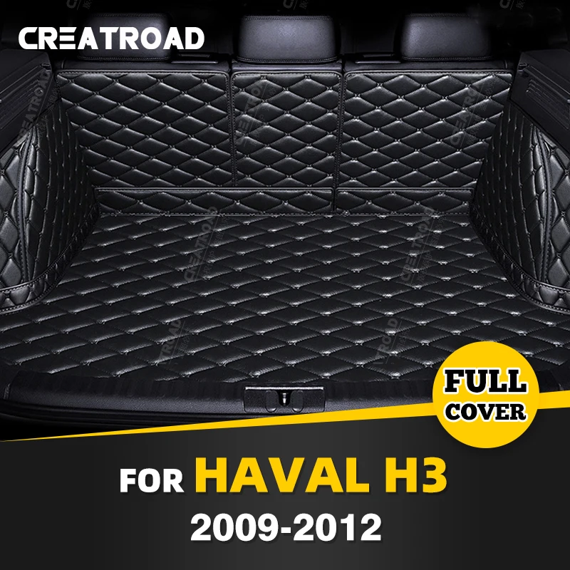 

Auto Full Coverage Trunk Mat For HAVAL H3 2009-2012 11 10 Car Boot Cover Pad Cargo Liner Interior Protector Accessories