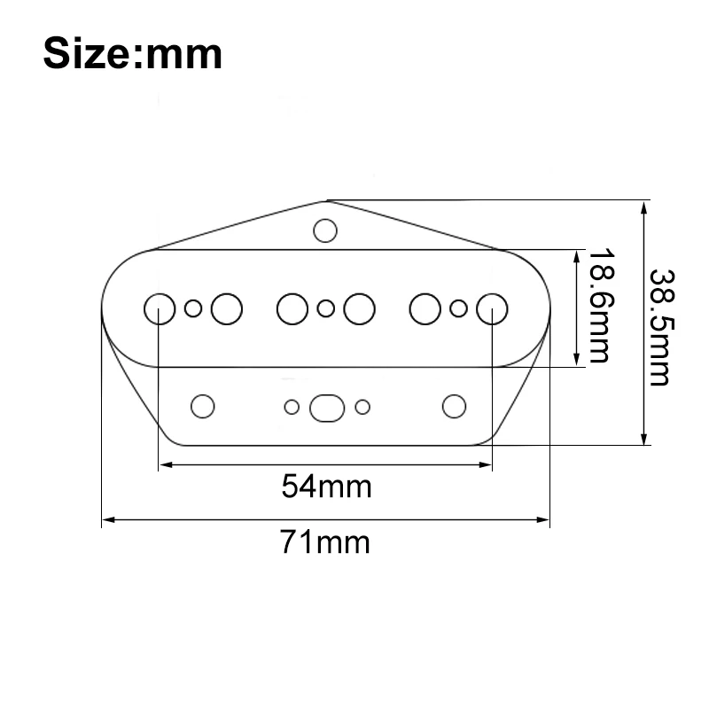 ألنيكو 5 TL لاقط جسر الجيتار مع بكرة من الألياف الحمراء 6.5K لهجة عتيقة للجيتار الكهربائي TL #6