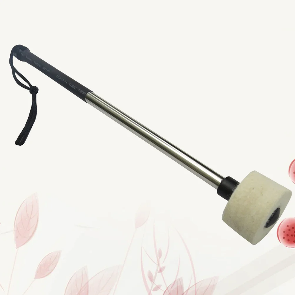 

Drum Mallet with Premium Wool Felt Head Tight Stainless Steel Joint for Percussion Instruments Comfortable Grip Reliable