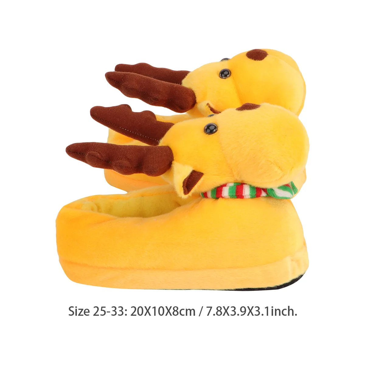 1Pair Cotton Slippers Fall Winter Warm Indoor Home Shoes Lightweight Comfortable Cartoon Pattern Soft Footwear