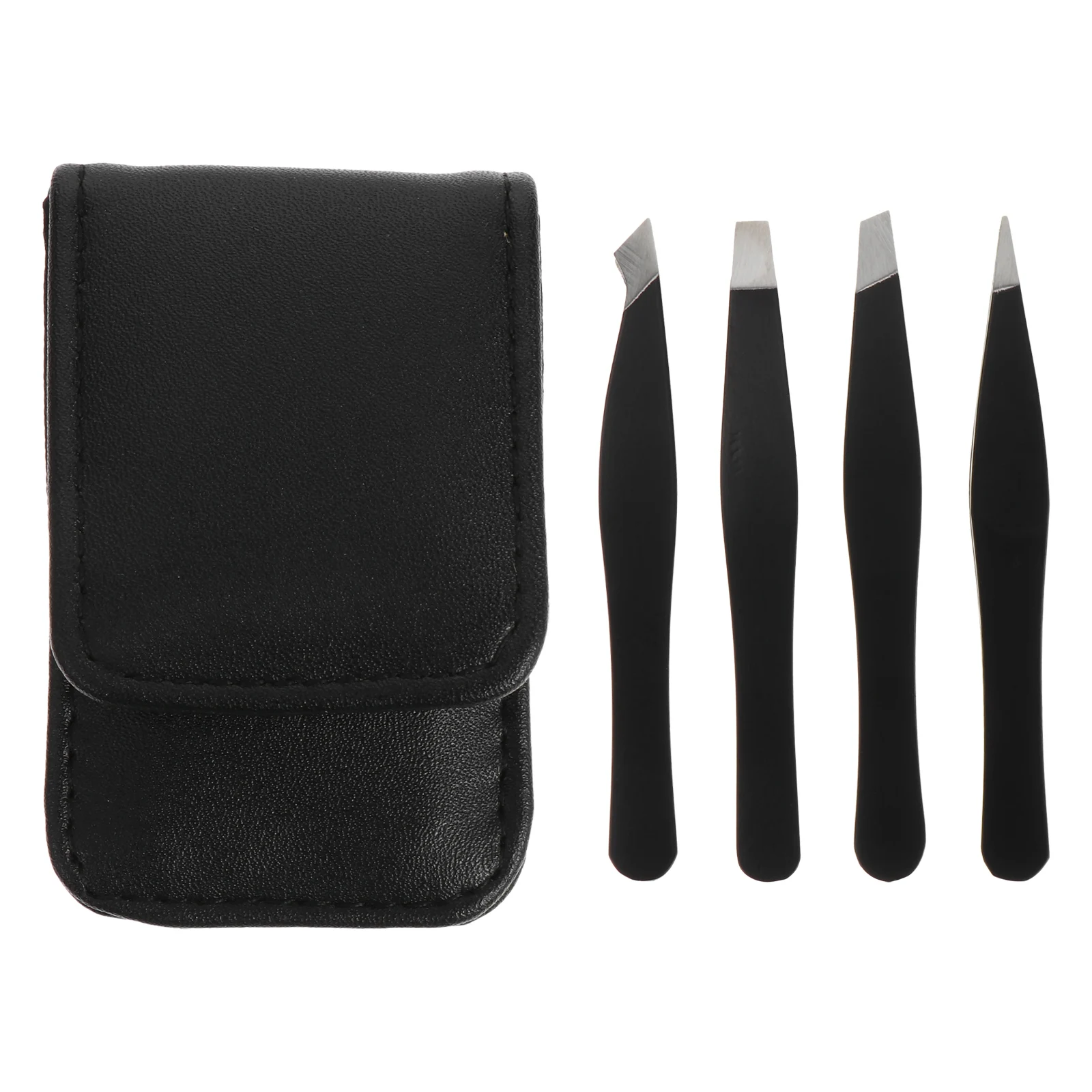 

1 set 1 Set Stainless Steel Eyebrow Tweezers Portable Beauty Tool Brow Tweezer Grooming Trimmer For Personal Professional Use