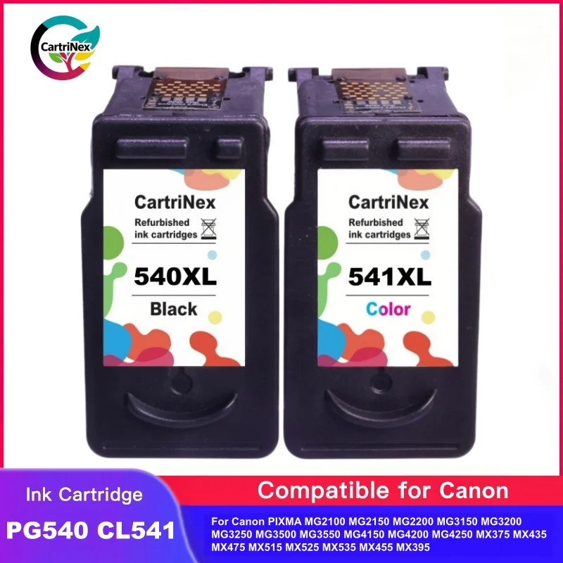 Compatible Ink Cartridge for Canon 540XL 541XL PG540 CL540 MX475 MX525 MG3650 MG3600 MG3250 MG2150 MG3100 MG4250 MG3550 MG4100