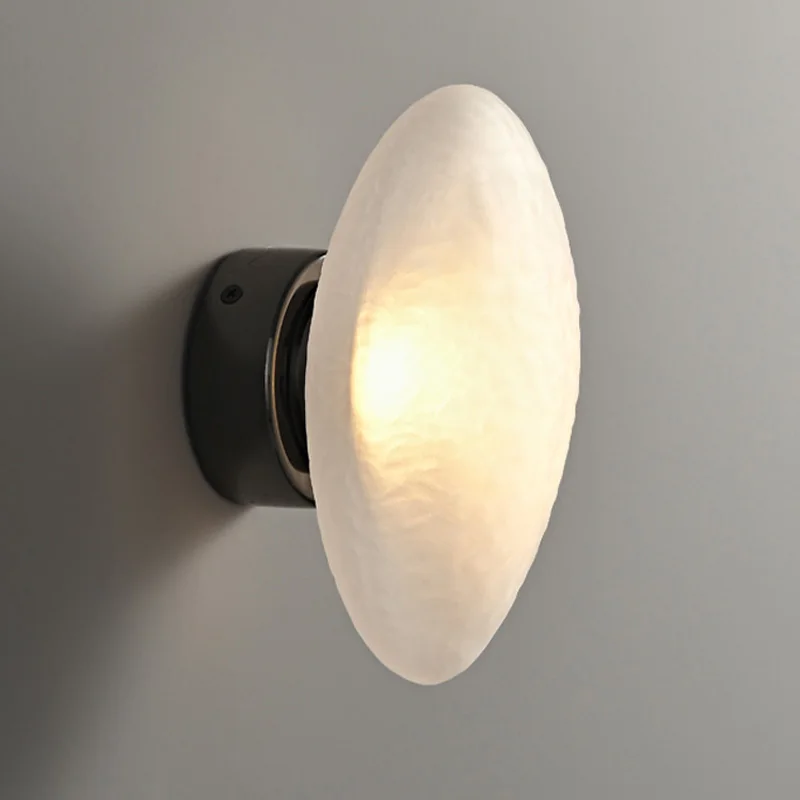 النمط الفرنسي متجمد الزجاج بريق قلادة مصباح مع الجدار ضوء الحديد النحاس الأسود الذهب التعميم عكس الضوء الأسقف