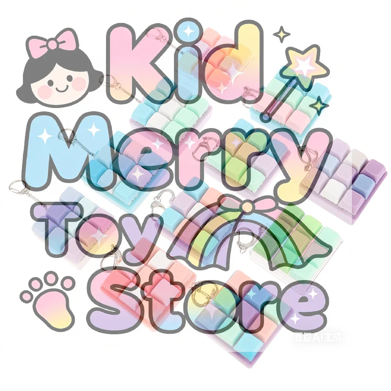 9 مفاتيح مربعة الشكل لوحة المفاتيح أغطية المفاتيح المفاتيح تململ لعبة حفلة الإجهاد الإغاثة DIY بها بنفسك أغطية المفاتيح لعبة قبعات لوحة المفاتيح زر الاصبع تململ #1