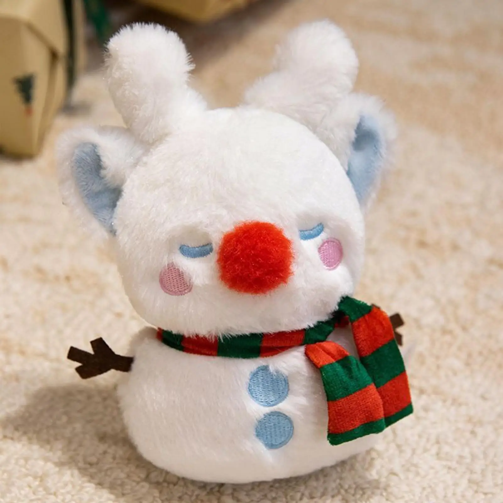 Kerst pluche decoraties 7-inch zacht speelgoed pop decor realistische festival pop voor kinderen vakantie binnen huis verjaardag slaapkamer auto