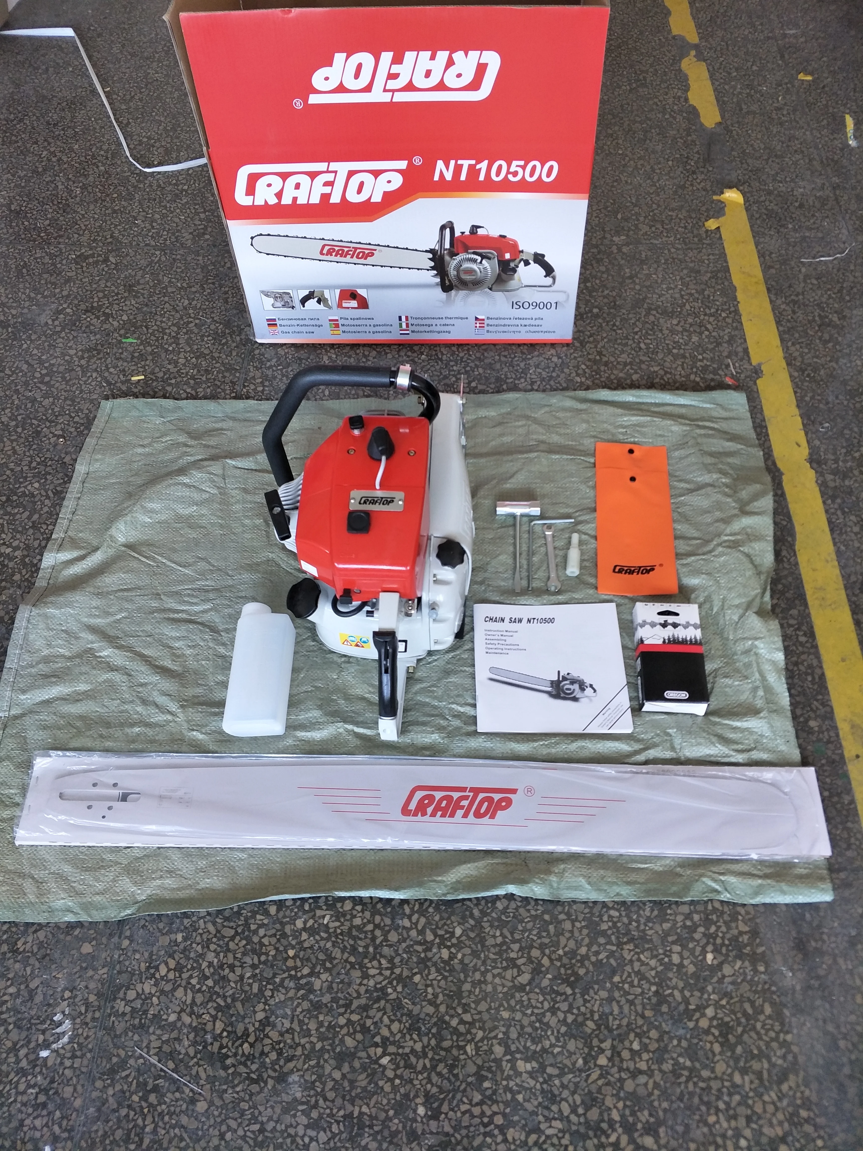 ATV&UTVTop Wholesale Good Quality Newtop 105cc Chainsaw Petrol 070 Chain Saw Machine for Sale