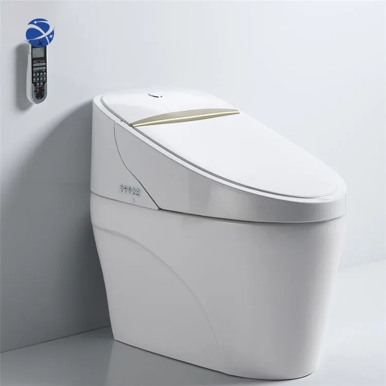 

YYHC Automatic operation sanitary ware one piece ceramic modern bathroom electric bidet smart intelligent wc toilet