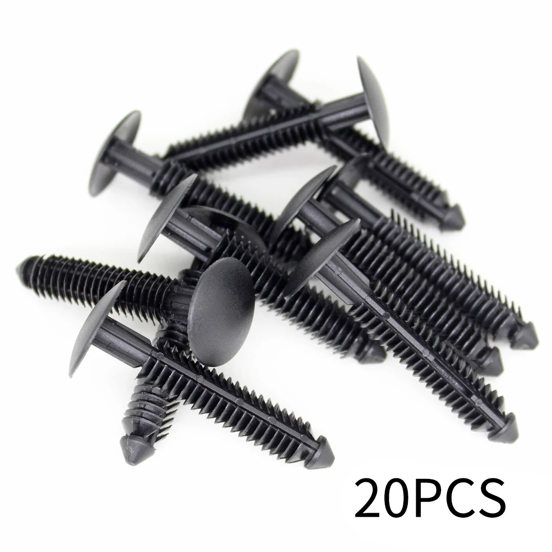 W710532-S300 20Pcs Black Plastic Rocker Molding Clip Retainer Fastener Fit for Ford Mustang 2005-2007 2008 2009 2010 2011 2012