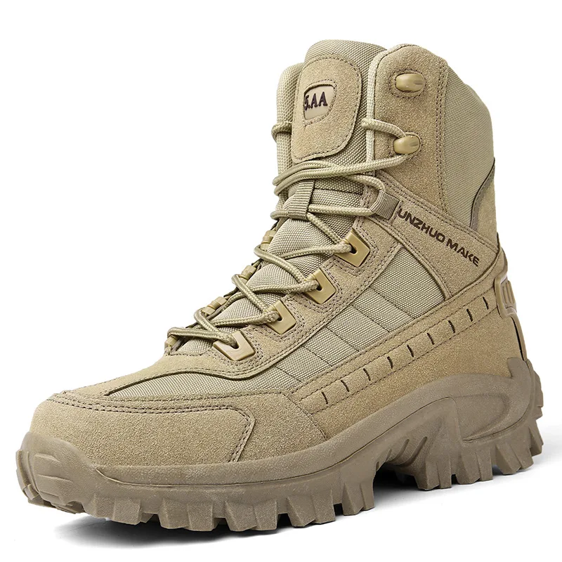 Mens Ankle Boot Men's Desert Combat Boots Tactical Boot Male Hiking Shoes Work Safety Shoes Motocycle Boots - view 2
