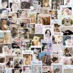 10/30/50PCS INS Style Ballet Style Kitten Cat Stickers Decals Toys DIY Phone Laptop Luggage Kawaii Graffiti Decals for Toys Gift