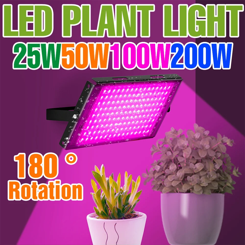 

200W Full Spectrum LED Plant Grow Light Indoor 220V Succulent Cultivate Lamps Greenhouse Tent Vegs Fruits Seedling Fill Lighting