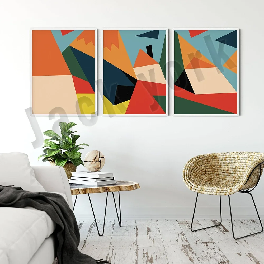 Mid-century modern art, retro decorating ideas, mid-century, large print art, mid-century art, retro scandinavian art poster