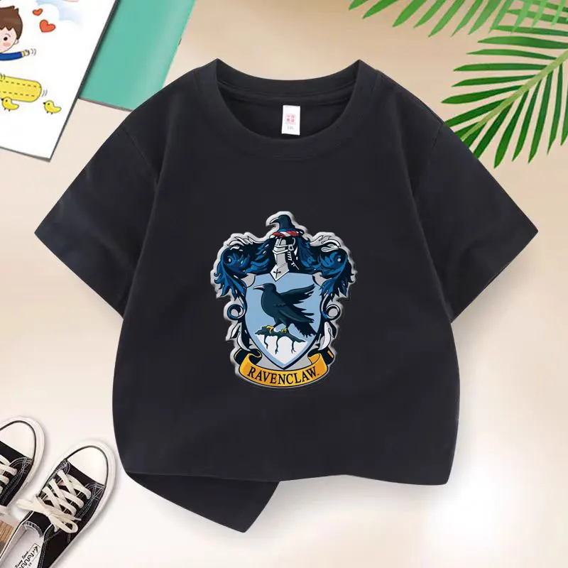 Magical Symbols T-shirt for Boys Cotton Kids T Shirt Fashion Children Casual Clothes Teen Baby Boy Summer Tops 6 8 10 12 Years