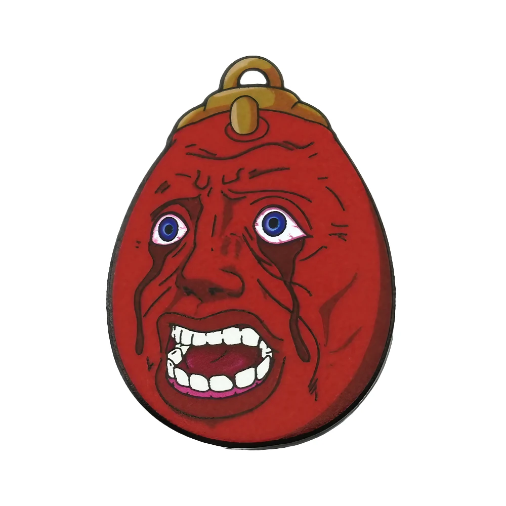 

Brand Warrior Sword Legend Overlord Egg Behelet Brooch Japanese Anime Cartoon Metal Badge