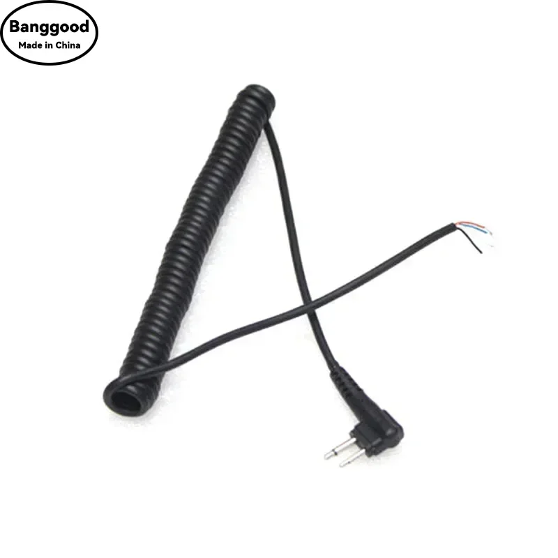 

2 Pin M Type DIY 4 Wire Mic Microphone Speaker Spring Cable for Motorola GP68 GP88 PRO3150 GP88S GP2000 GP3688 PMMN4013A Radio
