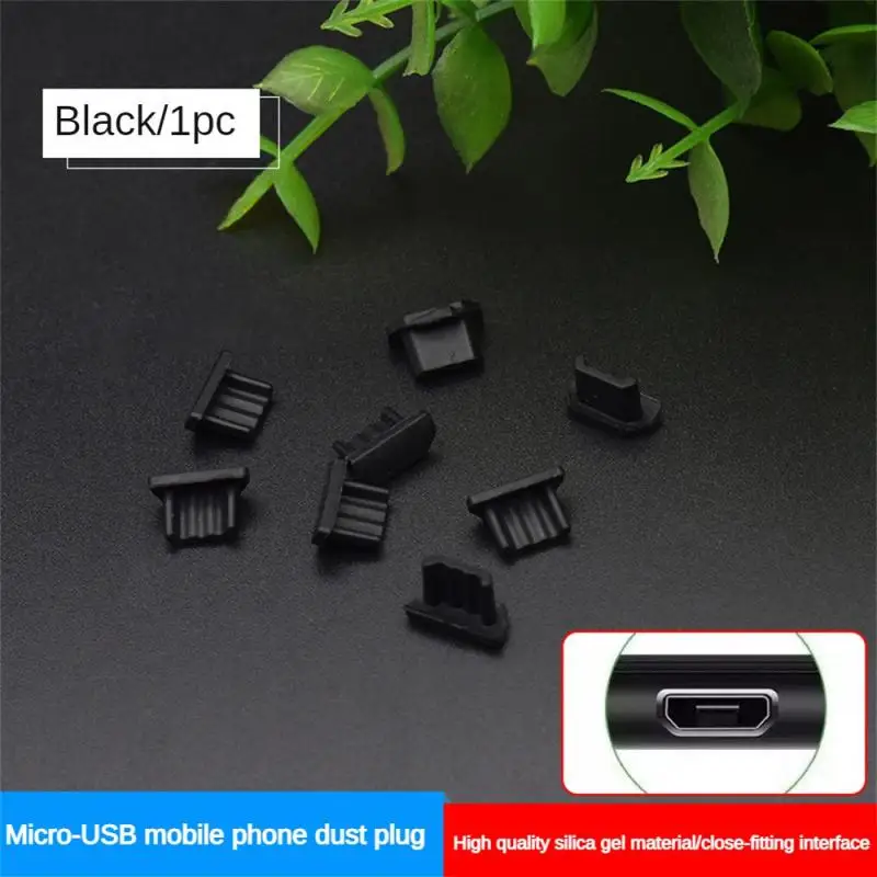 10 Uds Mini USB tapón antipolvo de silicona Universal puerto de carga Android cubierta protectora de enchufe de polvo teléfono móvil