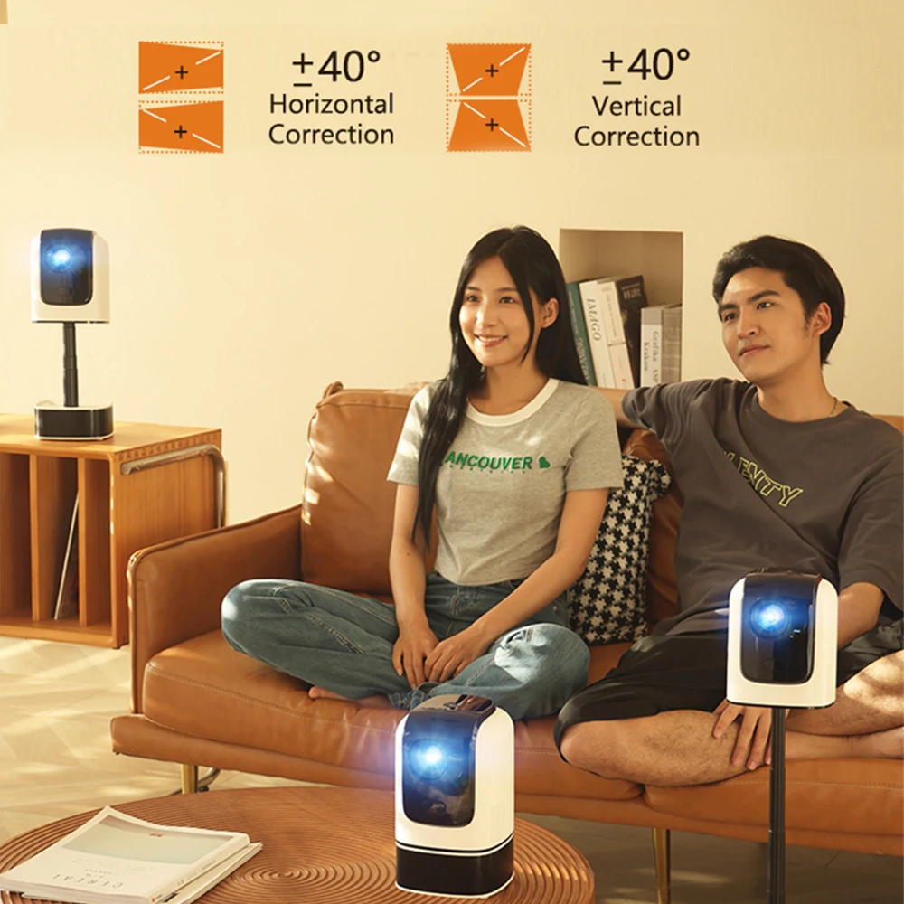 TouYinger H5 PRO Mini proyector LED Proyector de resolución 1920*1080P para cine en casa Micro proyector de películas