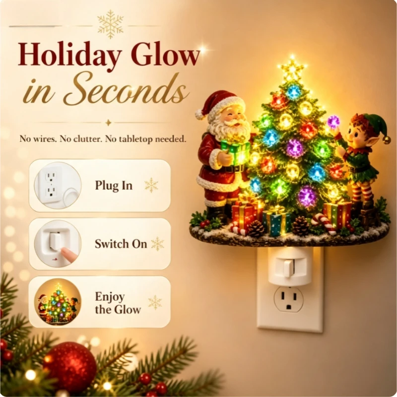 Lampu Malam Pohon Natal Keraji - Home Decor Lighting Tree ulasan dan harga