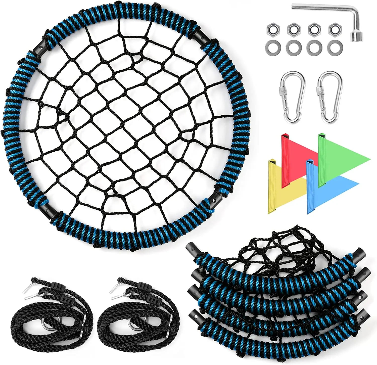 

24-дюймовые детские качели на дереве, уличные качели с маленькой тарелкой, круглые летающие качели для заднего двора