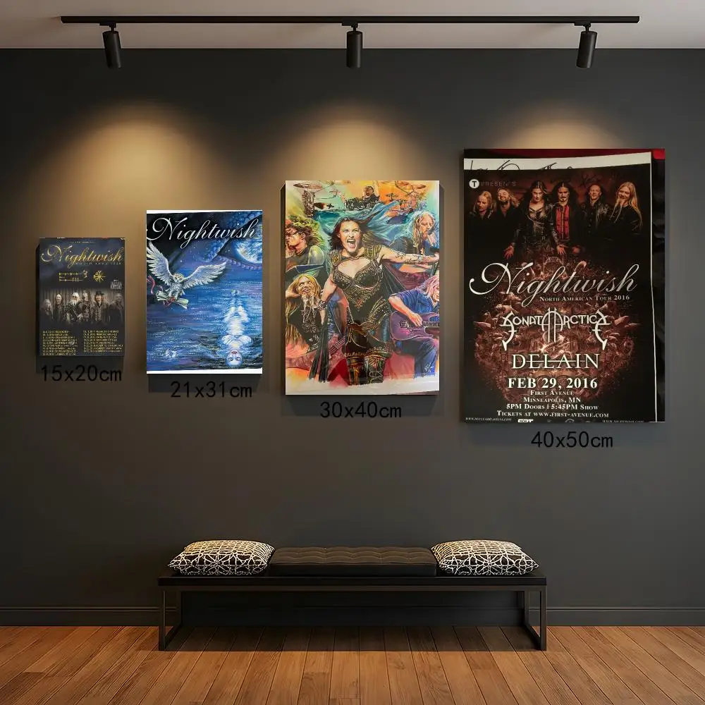 band N-Nightwish-H Painting Calligraphy Boho Botanical Decor for Living Room  Elegant Home Style